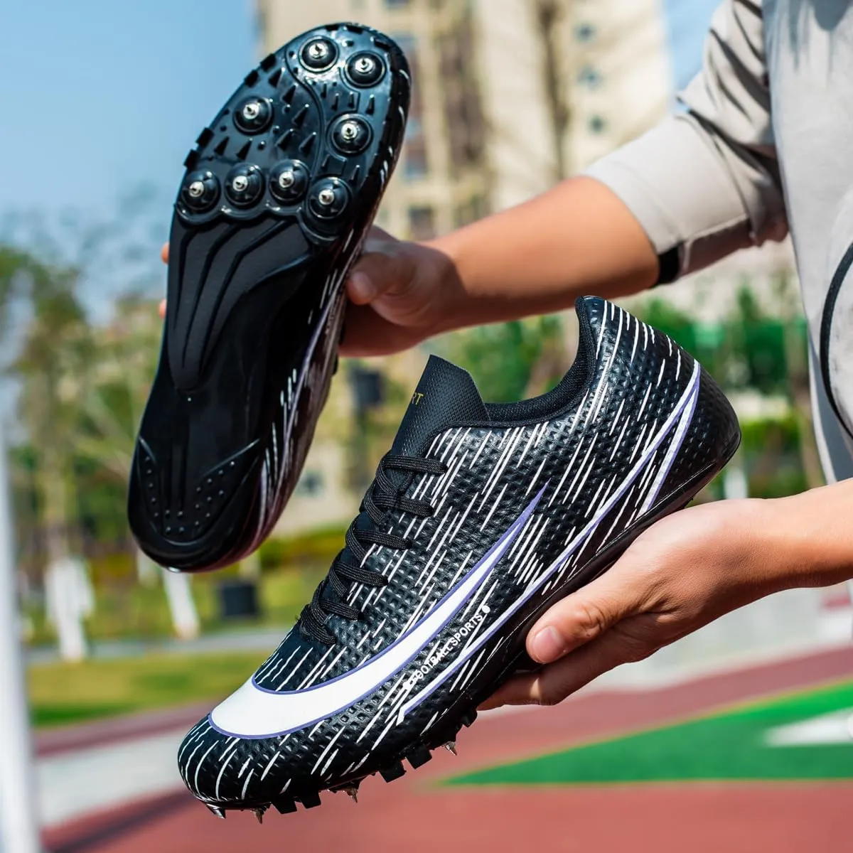 Track & Field Shoes for Men Women Spikes Sneakers Track Race Jumping Sneakers Professional Sprint Running Nail Spikes Shoes
