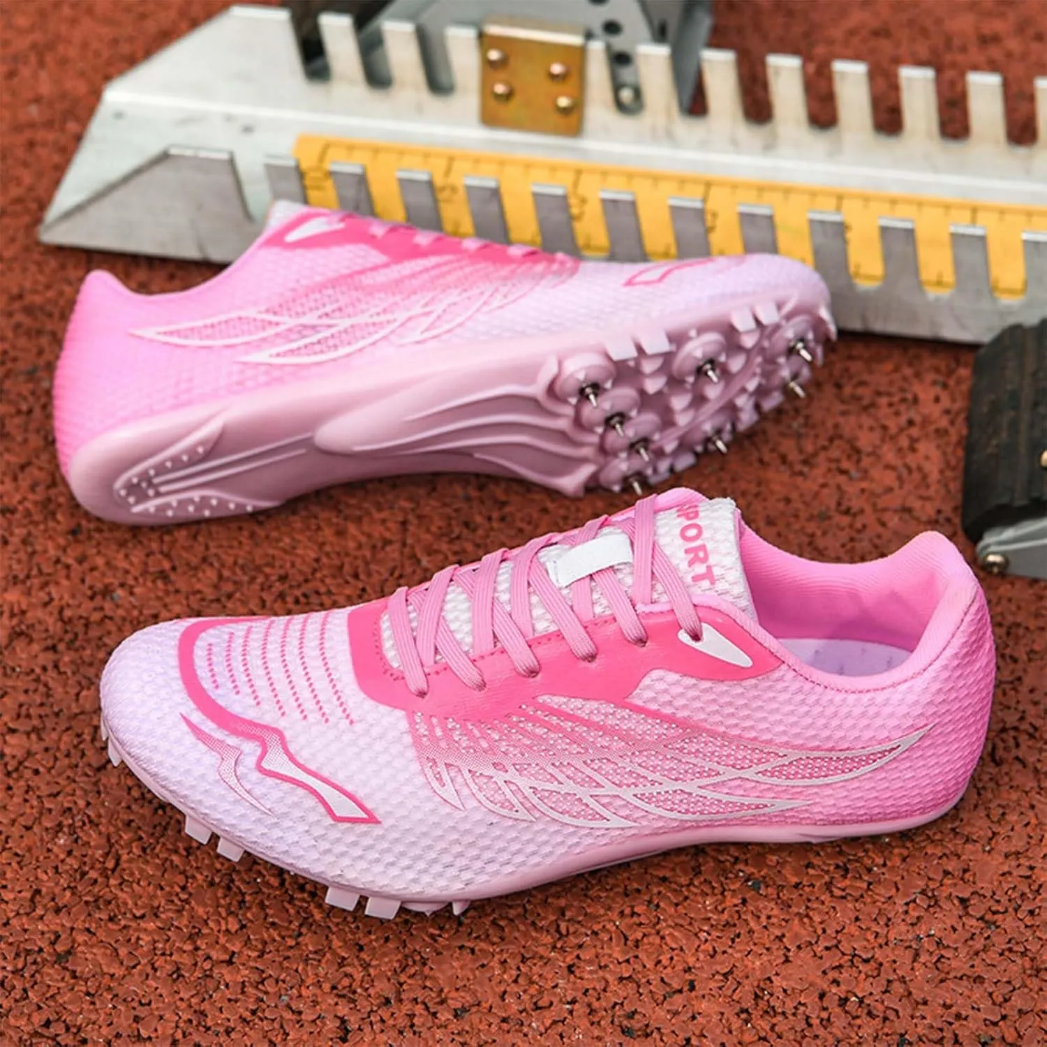 Track and Field Shoes for Women with Spikes Running Racing Shoes Cross Jumping Sprint Sneakers for Boys and Girls Kids