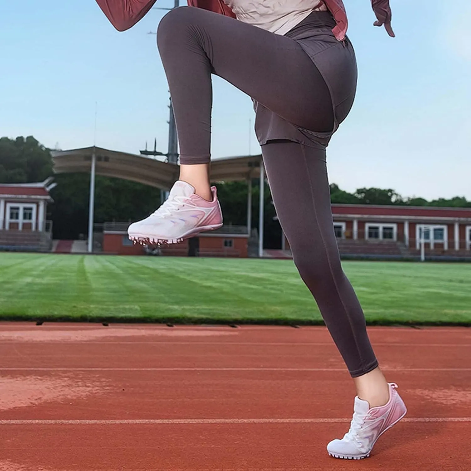 Track and Field Shoes for Women with Spikes Running Racing Shoes Cross Jumping Sprint Sneakers for Boys and Girls Kids