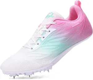 Track and Field Shoes for Women with Spikes Running Racing Shoes Cross Jumping Sprint Sneakers for Boys and Girls Kids