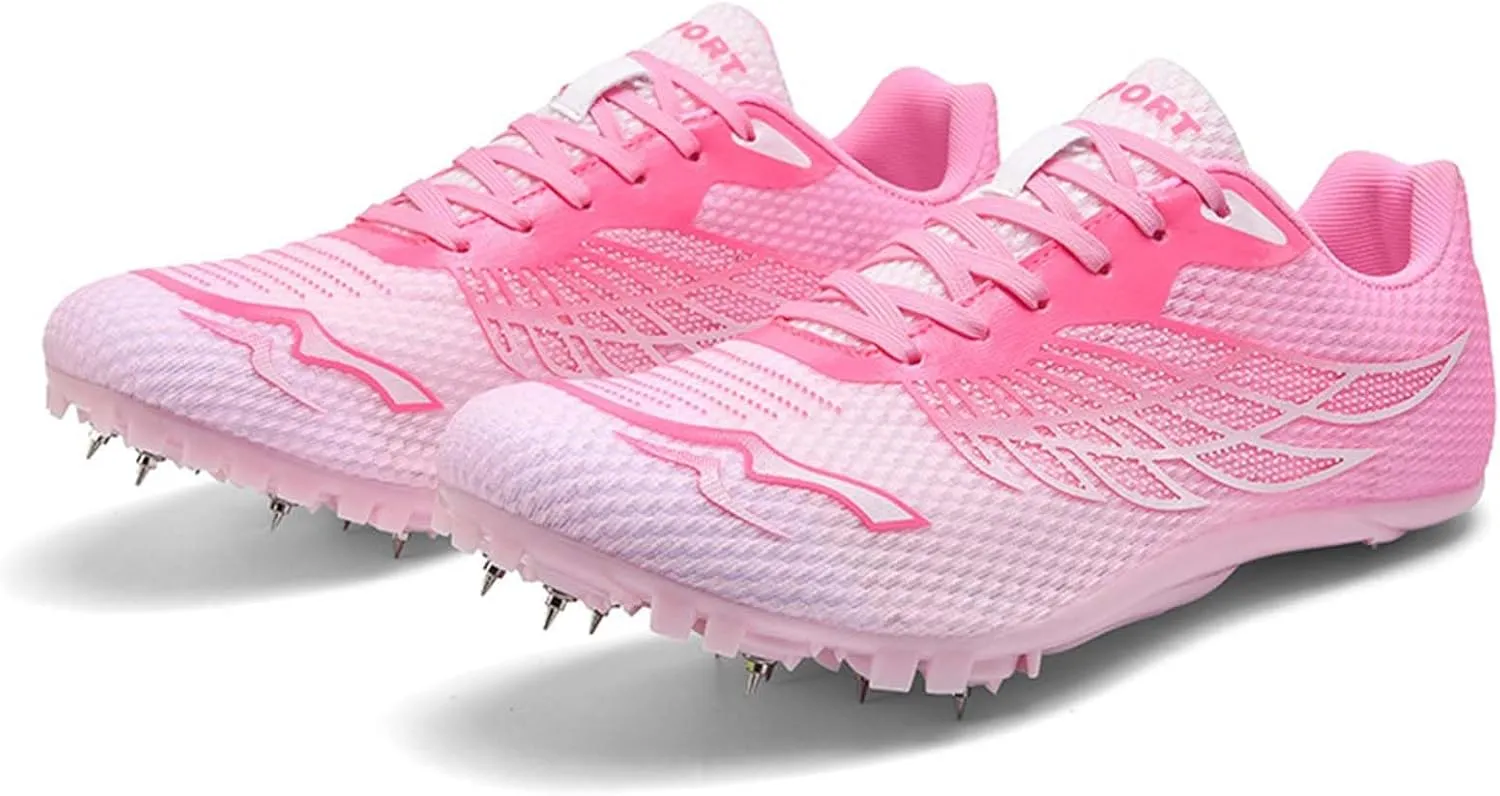 Track and Field Shoes for Women with Spikes Running Racing Shoes Cross Jumping Sprint Sneakers for Boys and Girls Kids