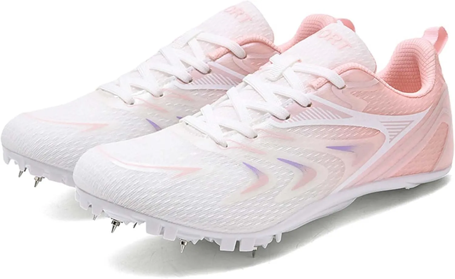 Track and Field Shoes for Women with Spikes Running Racing Shoes Cross Jumping Sprint Sneakers for Boys and Girls Kids