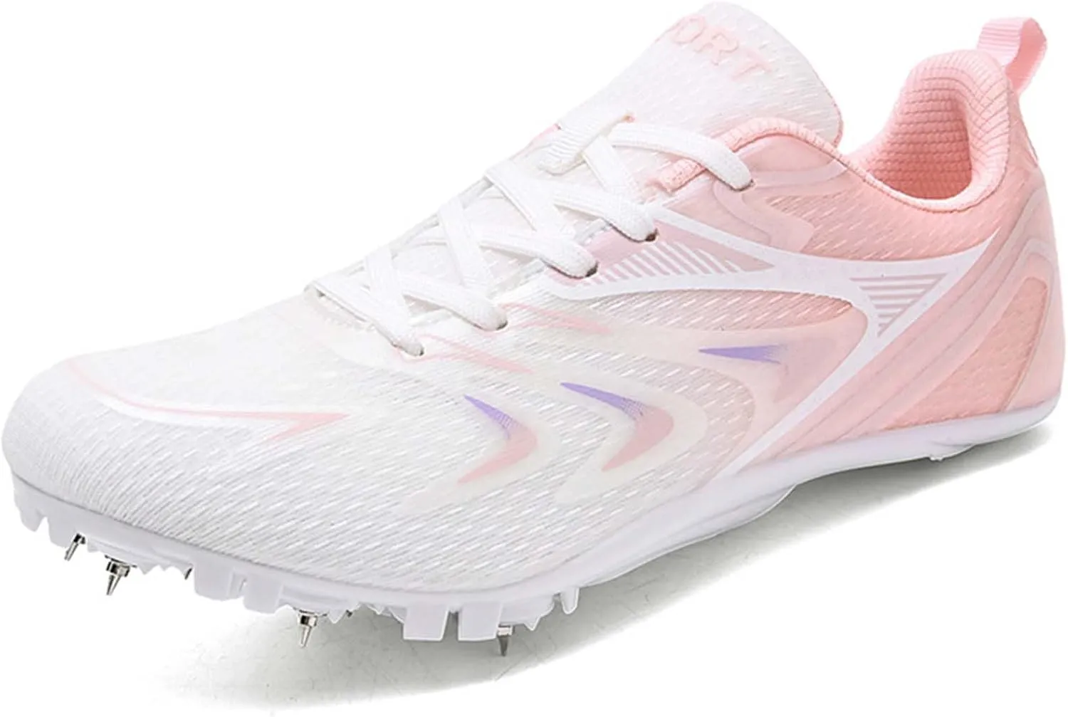 Track and Field Shoes for Women with Spikes Running Racing Shoes Cross Jumping Sprint Sneakers for Boys and Girls Kids