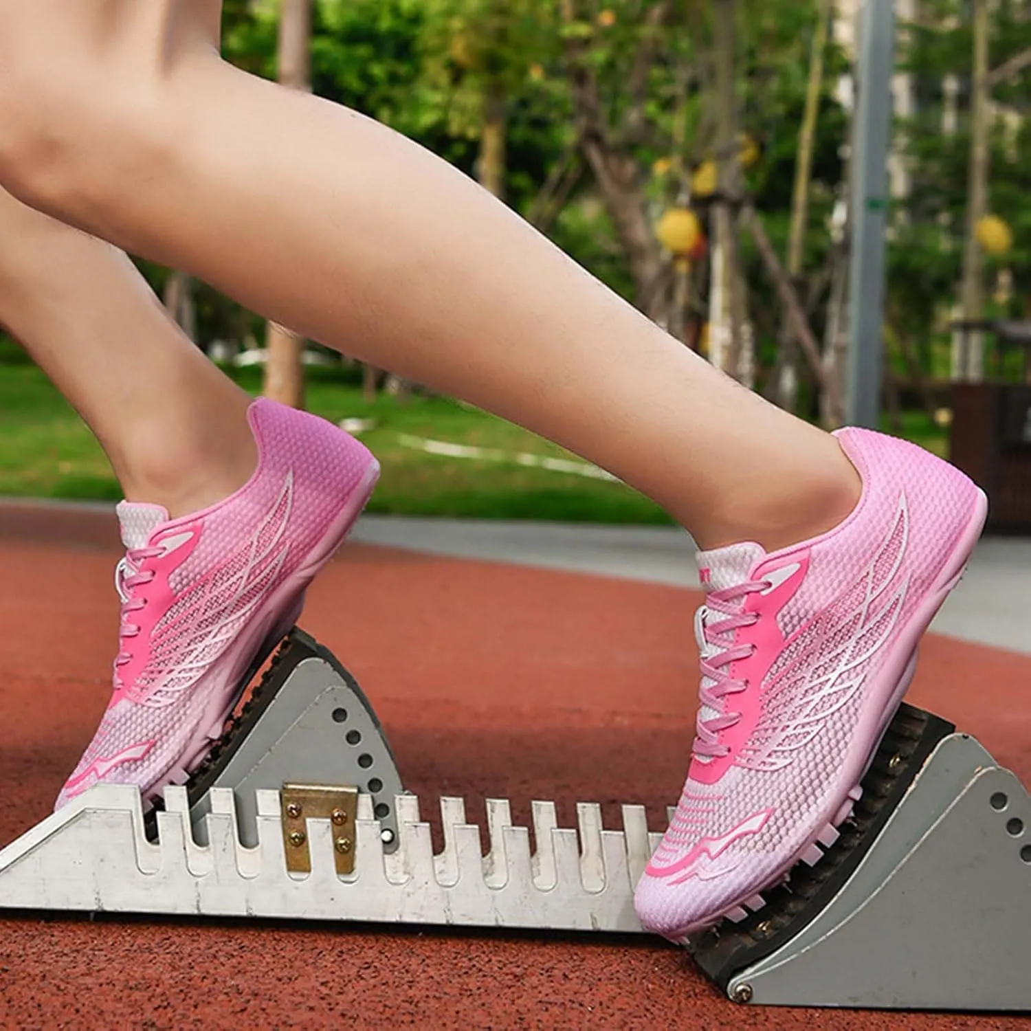 Track and Field Shoes for Women with Spikes Running Racing Shoes Cross Jumping Sprint Sneakers for Boys and Girls Kids