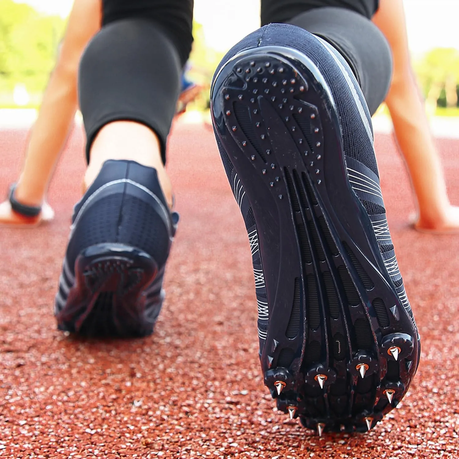 Track and Field Shoes Men Women Kids Spikes Sneakers Track Race Jumping Sneakers Girls Professional Running Nail Spikes Shoes Boys