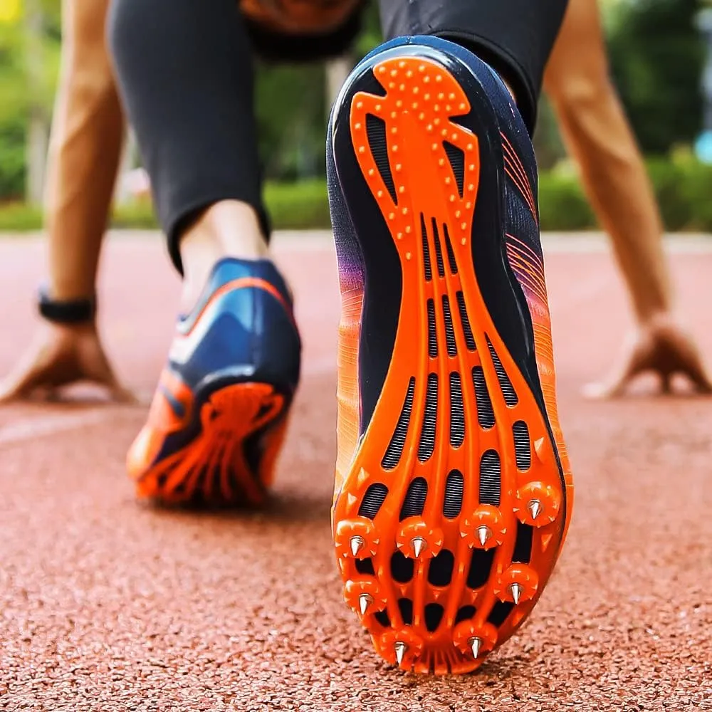 Track and Field Shoes Men Women Kids Spikes Sneakers Track Race Jumping Sneakers Girls Professional Running Nail Spikes Shoes Boys