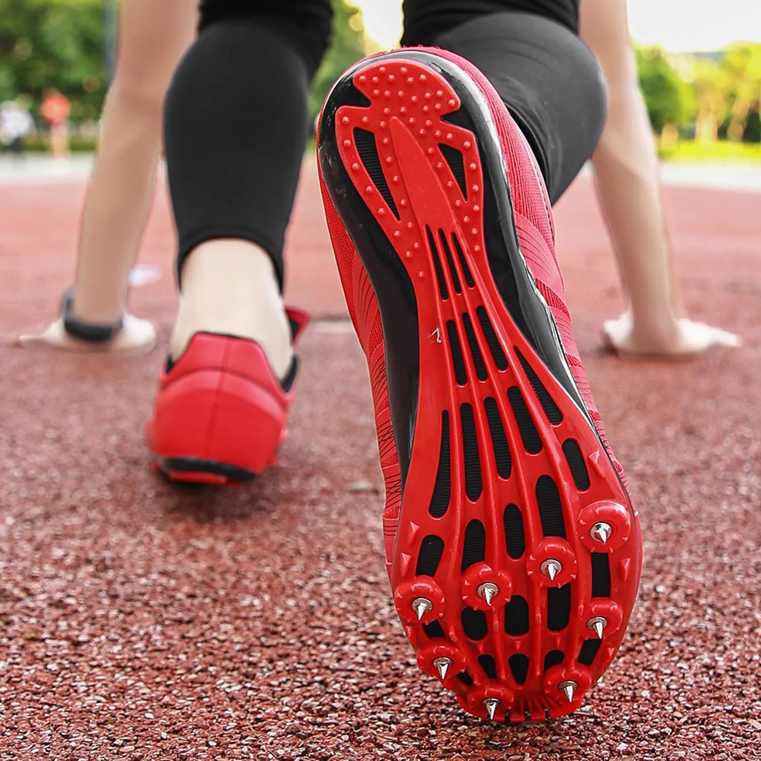 Track and Field Shoes Men Women Kids Spikes Sneakers Track Race Jumping Sneakers Girls Professional Running Nail Spikes Shoes Boys