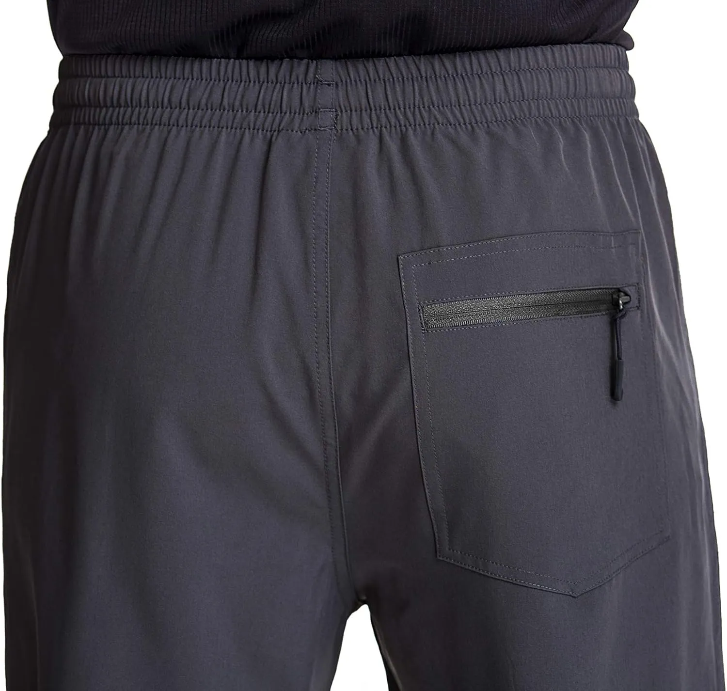 TRAILSIDE SUPPLY CO. Mens Lightweight Track Pants,Stretchy Pants with Zipper Pockets,Loose Fit