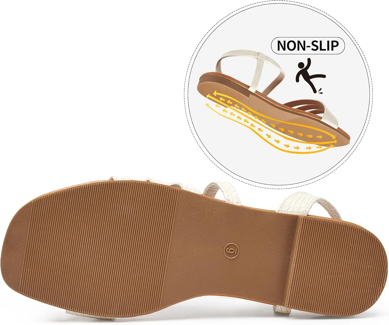 Trary Sandals for Women, Womens Sandals Shoes Square Open Toe Cute Strappy Women's Flats Sandals for Dressy Beach Summer Wedding Comfortable Casual Sandalias De Mujer