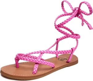 Trary Sandals Women, Lace Up Sandals for Women, Sandals for Women Dressy Summer, Open Toe Gladiator Sandals, Flat Sandals for Women Dressy, Beach Sandals for Women, Summer Sandals for Women 2023