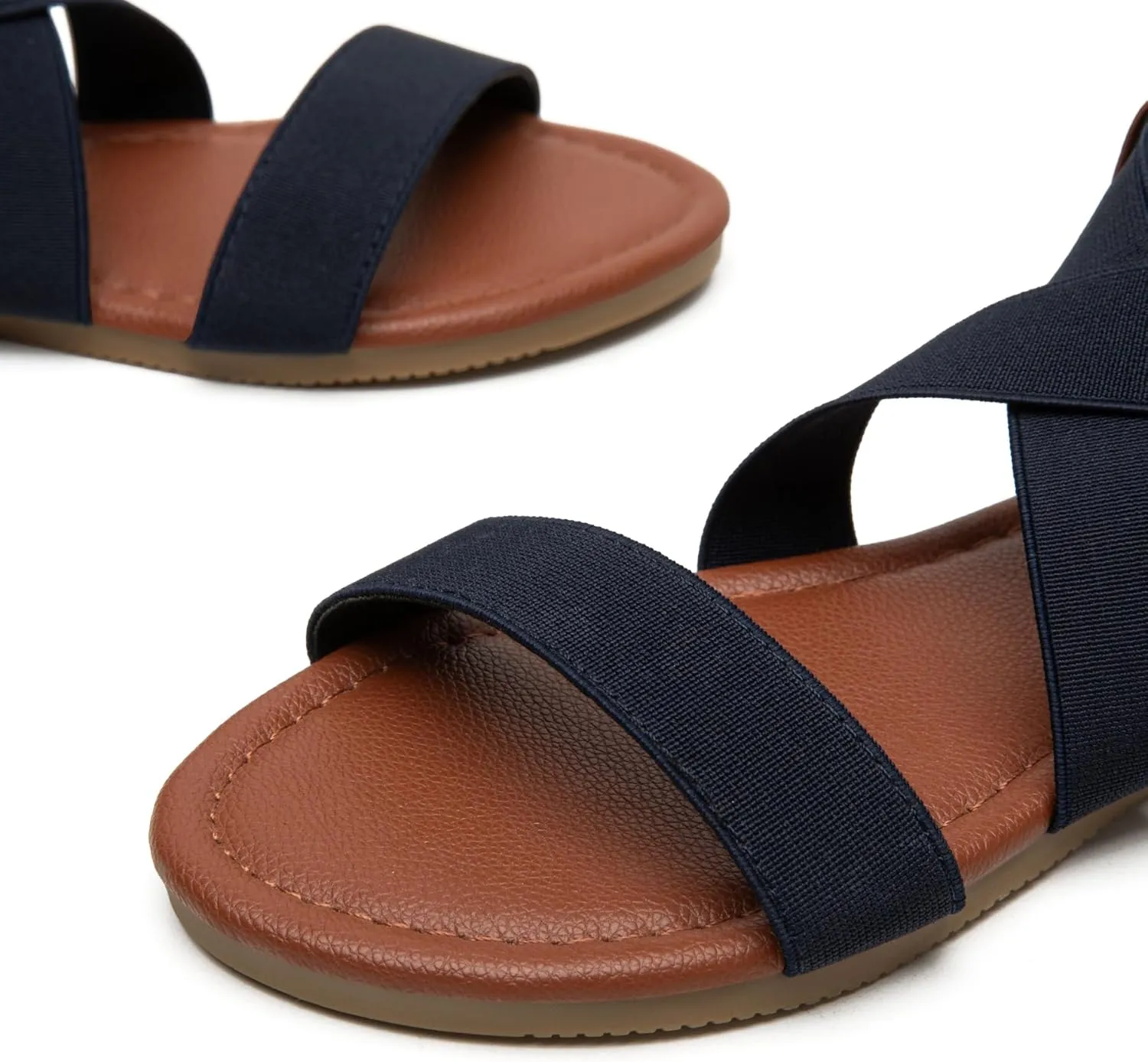 Trary Sandals Women, Womens Sandals, Flat Sandals for Women Dressy Summer, Women's Sandals, Elastic Sandals for Women, Cute Sandals, Open Toe Dress Sandals,Wide Sandles Womans, Sandalias Para Mujer