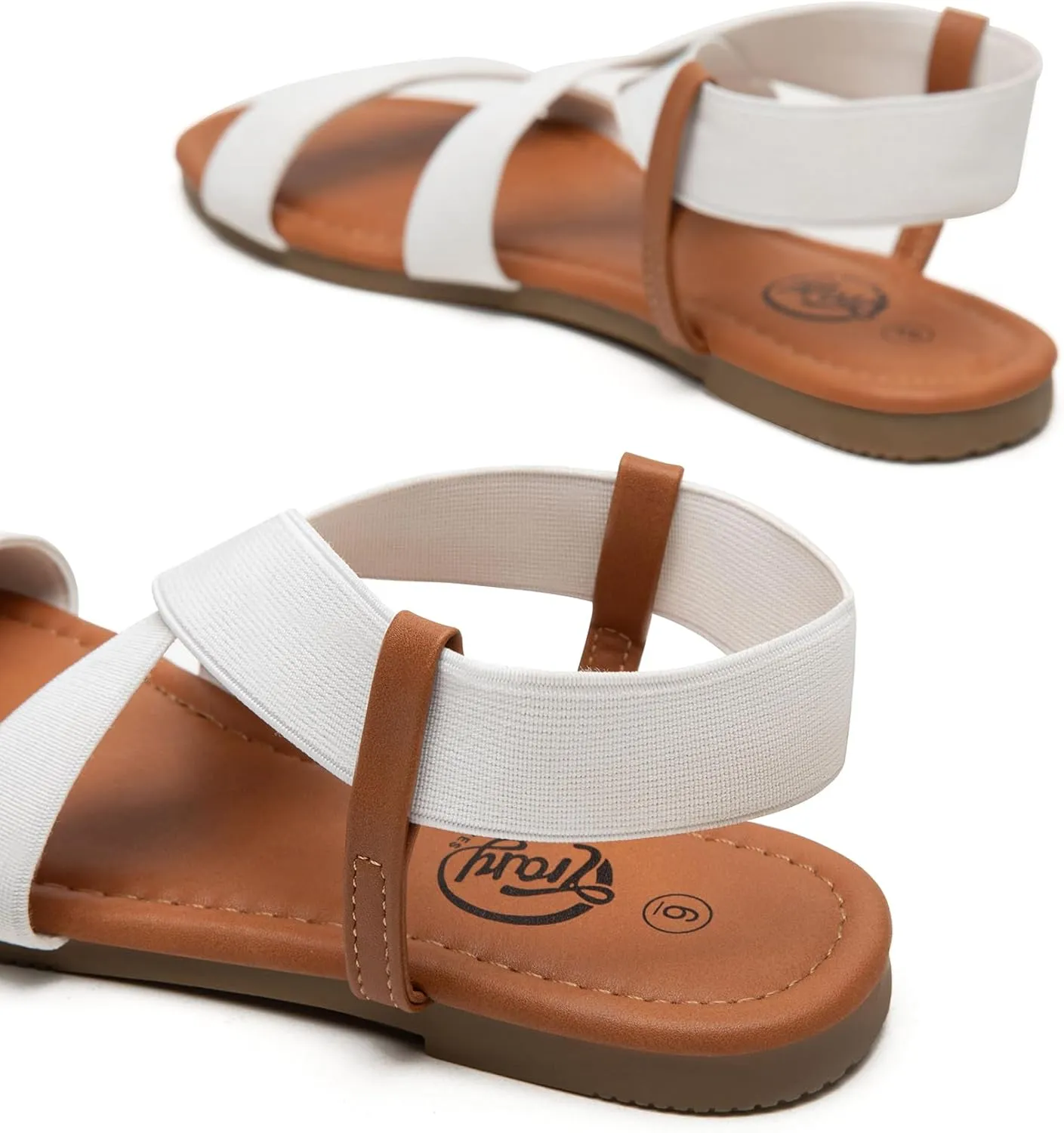 Trary Sandals Women, Womens Sandals, Flat Sandals for Women Dressy Summer, Women's Sandals, Elastic Sandals for Women, Cute Sandals, Open Toe Dress Sandals,Wide Sandles Womans, Sandalias Para Mujer