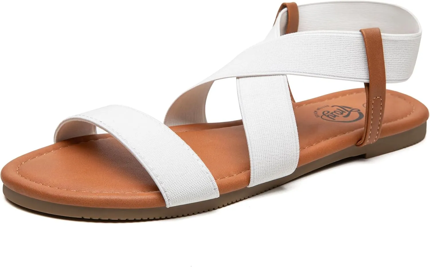 Trary Sandals Women, Womens Sandals, Flat Sandals for Women Dressy Summer, Women's Sandals, Elastic Sandals for Women, Cute Sandals, Open Toe Dress Sandals,Wide Sandles Womans, Sandalias Para Mujer