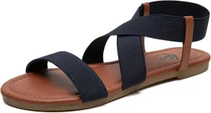 Trary Sandals Women, Womens Sandals, Flat Sandals for Women Dressy Summer, Women's Sandals, Elastic Sandals for Women, Cute Sandals, Open Toe Dress Sandals,Wide Sandles Womans, Sandalias Para Mujer