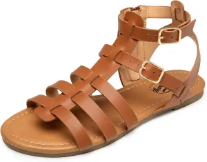 Trary Womens Sandals, Gladiator Sandals for Women, Wide Width Sandals for Women, Strappy Sandals, Flat Sandals for Women, Trendy Sandals Women Dressy Summer Flat, Comfortable Sandals Women