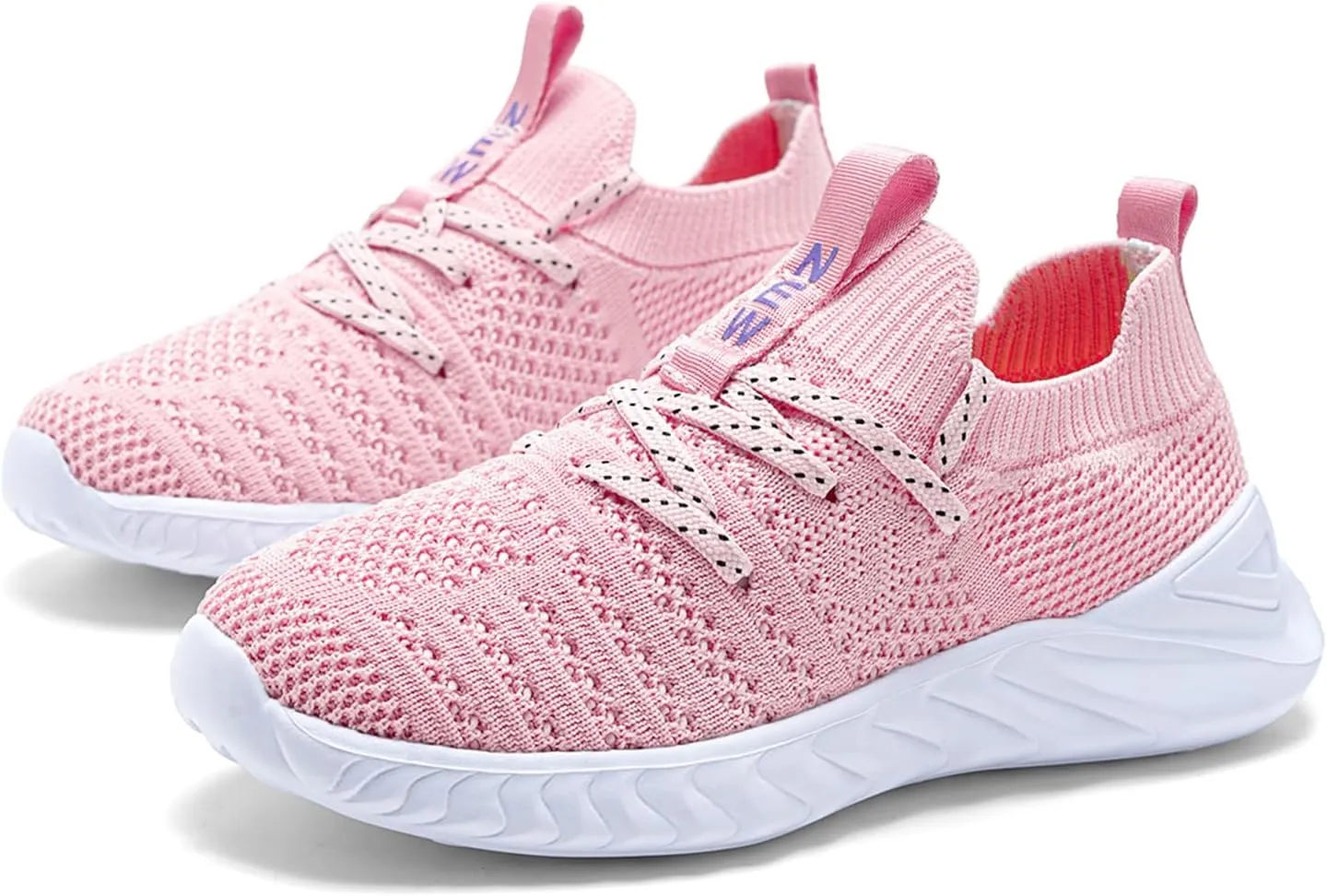 UMANPOO Kids Running Shoes Boys Girls Barefoot Slip On Sneakers Casual Walking Tennis Athletic Gym Sock Shoes Non Slip
