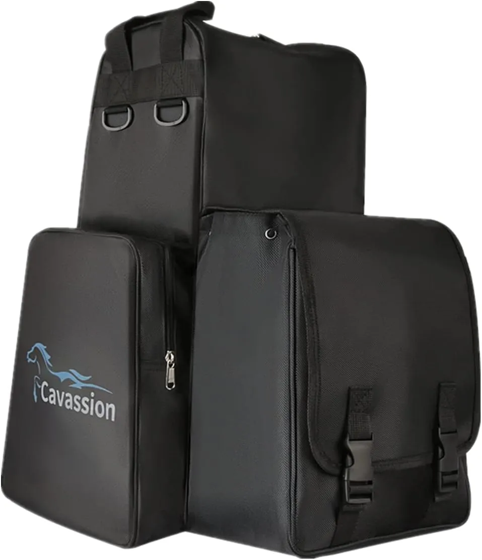 UNISTRENGH Professional Horse Riding Boots Carry Bag Portable Durable Equestrian Bags with Helmet Compartment