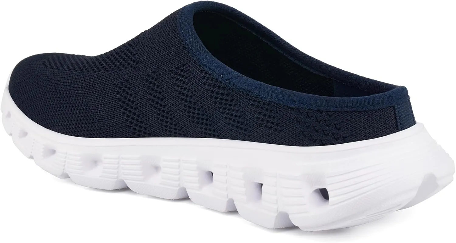 Urban Sport Carla Mules/Clogs for Women | Comfortable Slip On Shoes | Women’s Platform Mules & Clogs | Navy