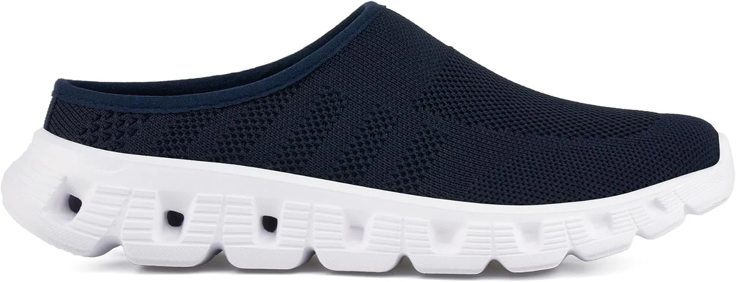 Urban Sport Carla Mules/Clogs for Women | Comfortable Slip On Shoes | Women’s Platform Mules & Clogs | Navy