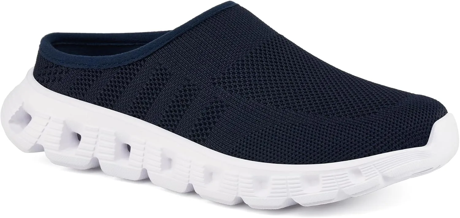 Urban Sport Carla Mules/Clogs for Women | Comfortable Slip On Shoes | Women’s Platform Mules & Clogs | Navy