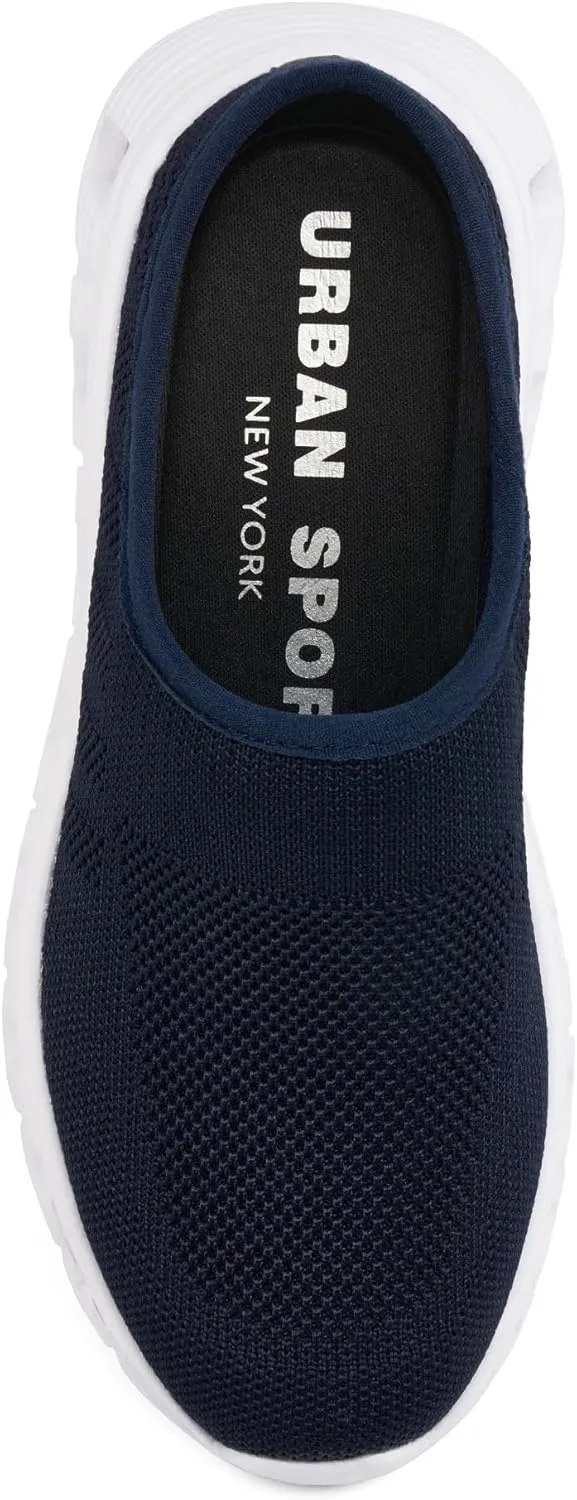 Urban Sport Carla Mules/Clogs for Women | Comfortable Slip On Shoes | Women’s Platform Mules & Clogs | Navy