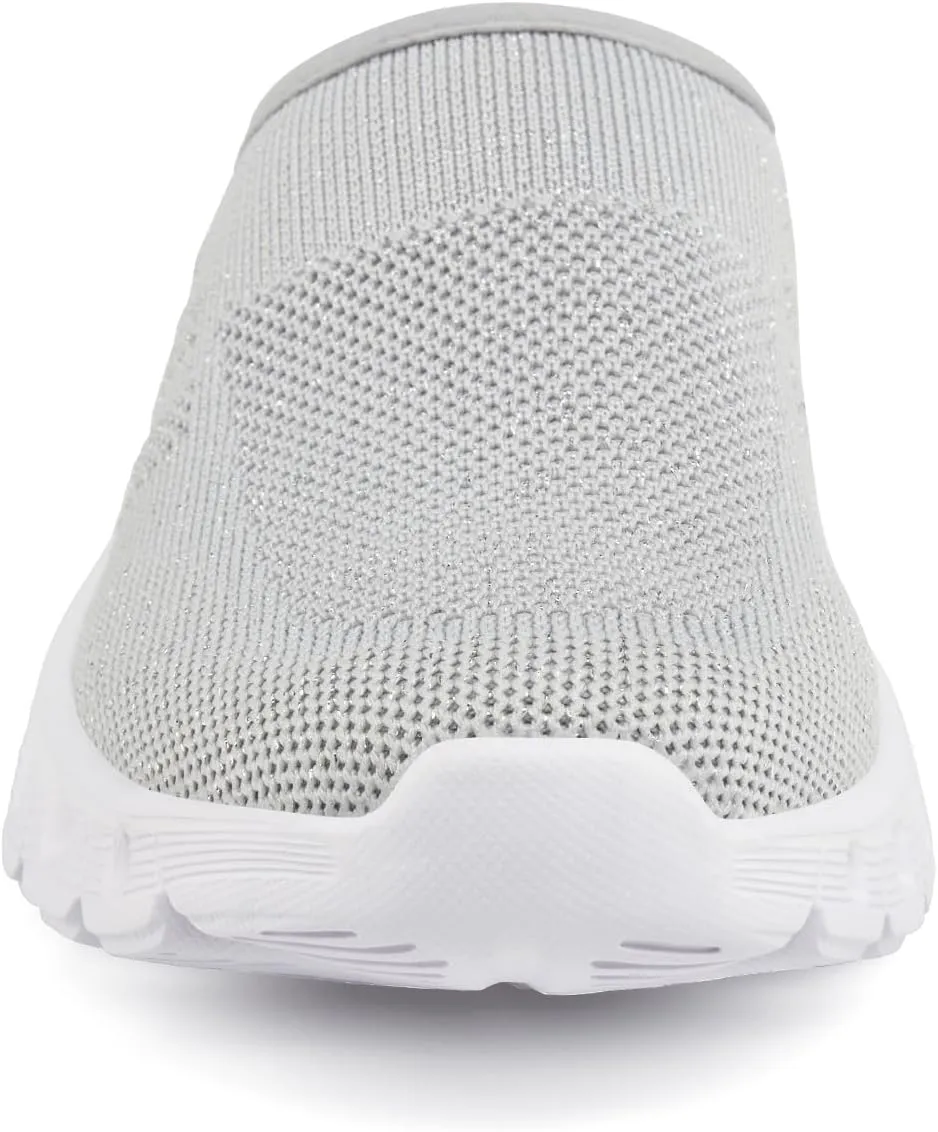 Urban Sport Carla Mules/Clogs for Women | Comfortable Slip On Shoes | Women’s Platform Mules & Clogs | Silver
