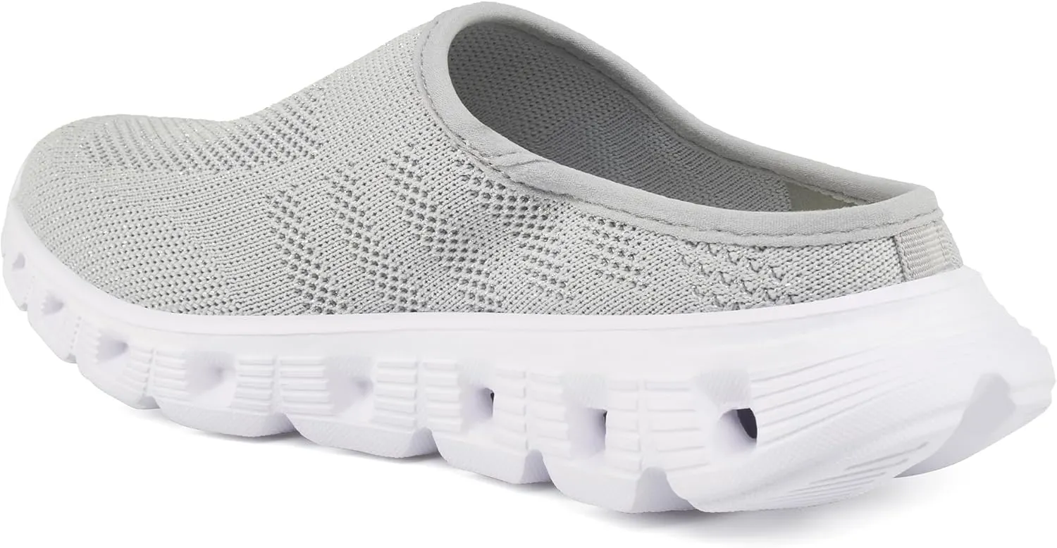 Urban Sport Carla Mules/Clogs for Women | Comfortable Slip On Shoes | Women’s Platform Mules & Clogs | Silver