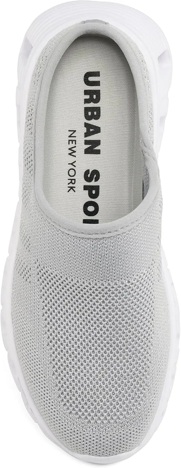 Urban Sport Carla Mules/Clogs for Women | Comfortable Slip On Shoes | Women’s Platform Mules & Clogs | Silver