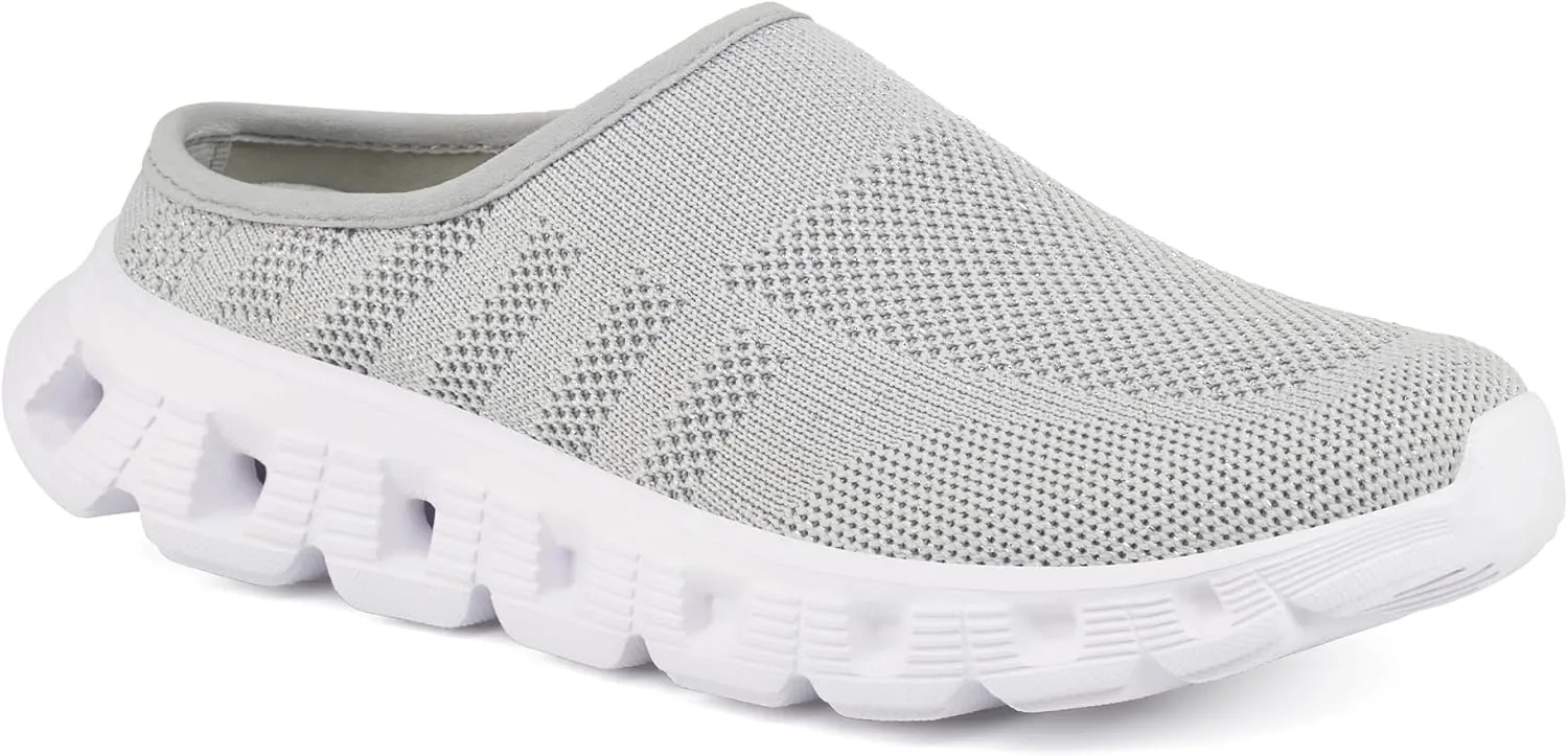 Urban Sport Carla Mules/Clogs for Women | Comfortable Slip On Shoes | Women’s Platform Mules & Clogs | Silver