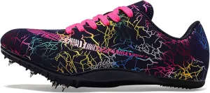 UYO Men's Track Shoes Spikes Sprint Sneakers Athletic Race Jumping Breathable Training Lightweight Track Cleats for Men