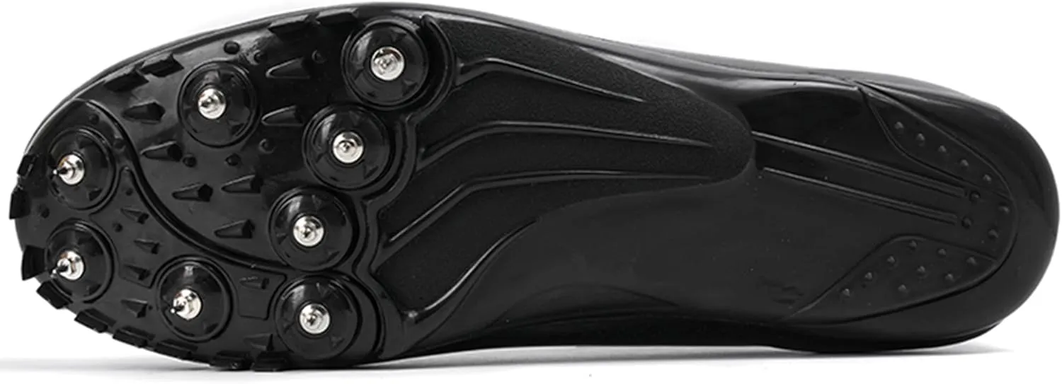 UYO Men's Track Shoes Spikes Sprint Sneakers Athletic Race Jumping Breathable Training Lightweight Track Cleats for Men