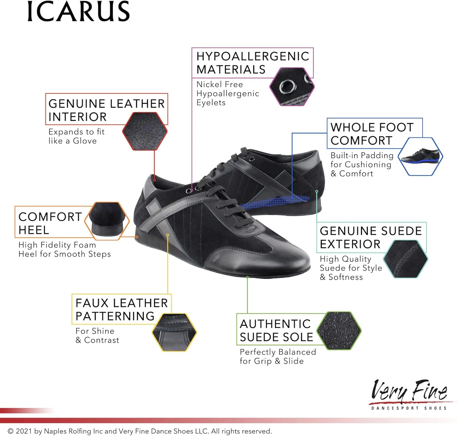 Very Fine Men's Slipon Latin Waltz Rhythm Dance Sneaker