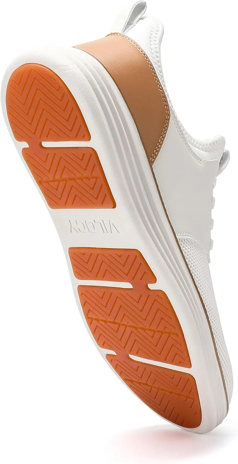 VILOCY Mens Slip On Casual Dress Shoes Hands Free Laceless Fashion Sneakers Comfortable Mesh Tennis Walking Shoes