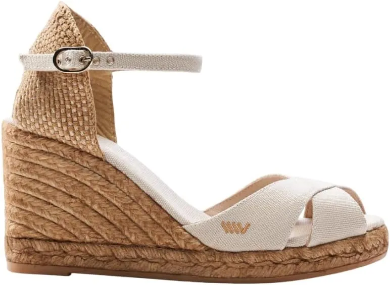VISCATA Aiguablava Canvas Wedges with Ankle Strap