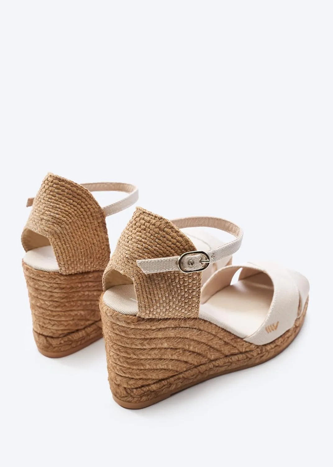 VISCATA Aiguablava Canvas Wedges with Ankle Strap