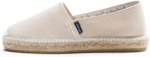 VISCATA Llafranc Canvas Espadrille Flats with Traditional White Stitching Soft Breathable Cotton Canvas and 100% Natural Jute Midsole for All Casual Occasions