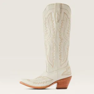 Western Cowboy Boots for Men,Western Square Toe Cowboy Boots Retro Leather Embroidery Casual Chunky Heel Wide Calf Pull On Boots