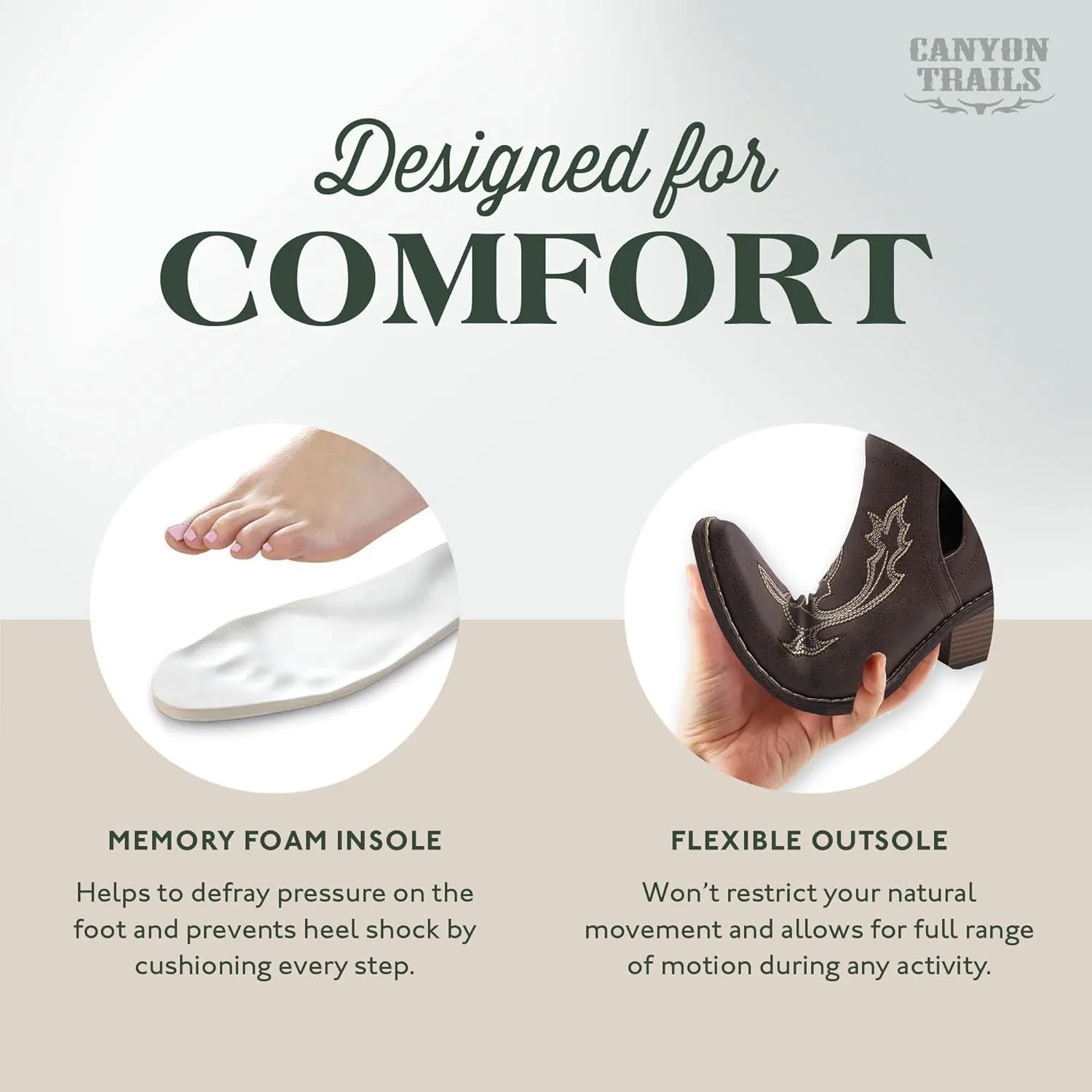 Western Cowboy Boots for Women - Durable Stack Heel and Ankle Style Cowgirl Boots - Comfortable Faux Leather Teen Girls & Women's Ankle Boots & Booties
