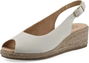 WHITE MOUNTAIN Women's Maize Sling-Back Mini-Heel Espadrille Sandal