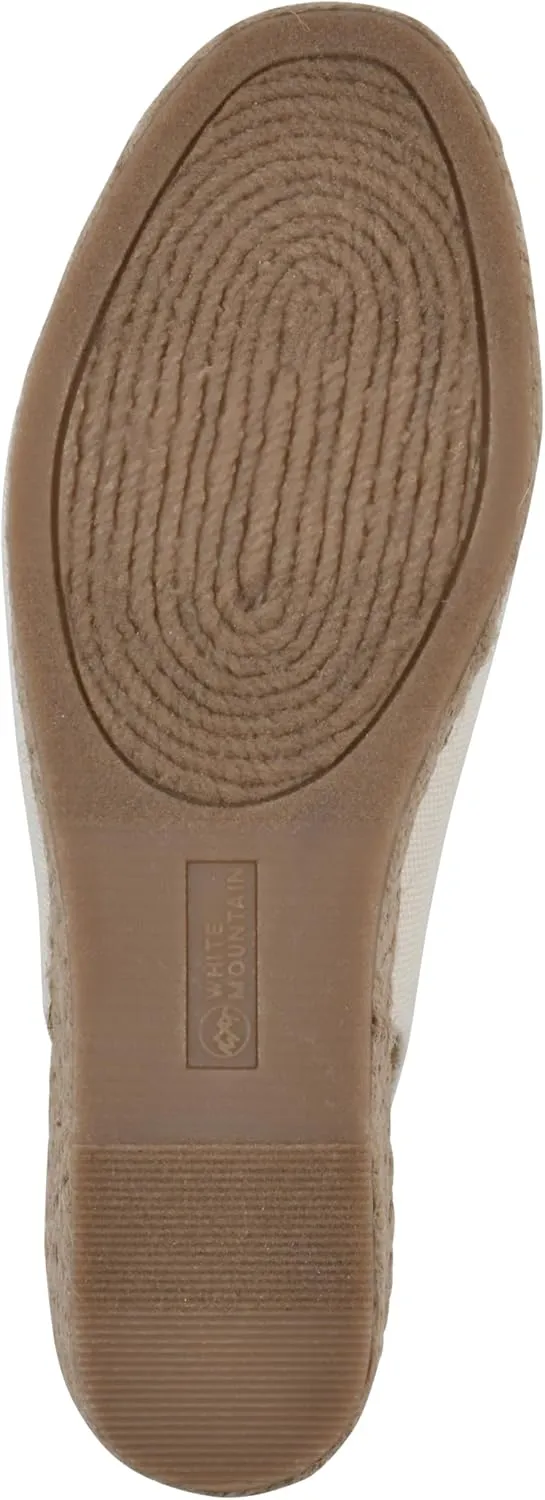 WHITE MOUNTAIN Women's Maize Sling-Back Mini-Heel Espadrille Sandal