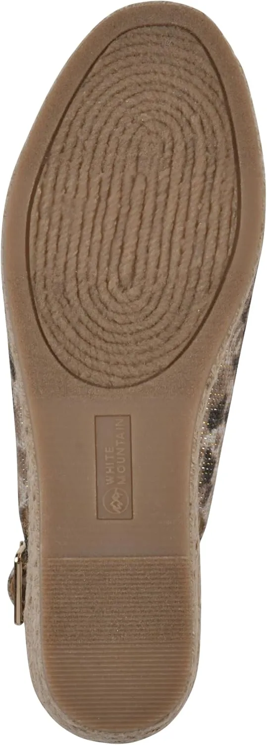 WHITE MOUNTAIN Women's Maize Sling-Back Mini-Heel Espadrille Sandal