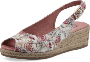 WHITE MOUNTAIN Women's Maize Sling-Back Mini-Heel Espadrille Sandal