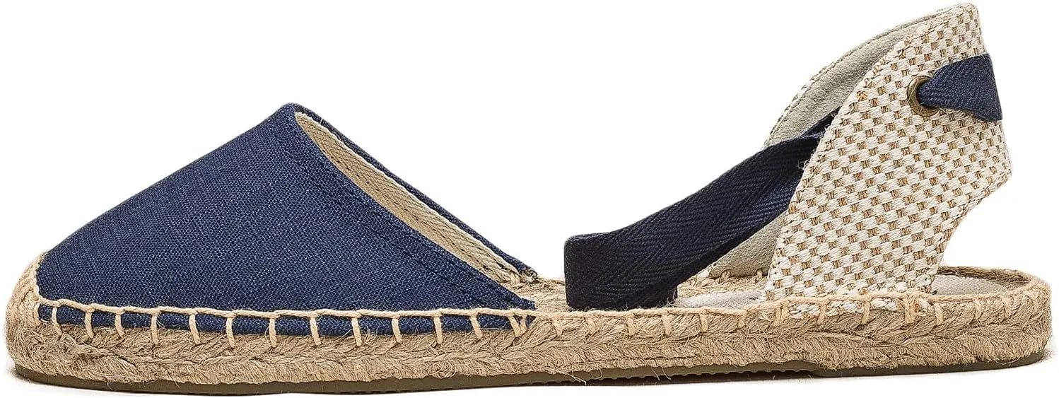 Women Espadrille Lace Up Flats Comfortable Summer Breathable Espadrille Sandals Adjustable Shoelace Dating Work Travel