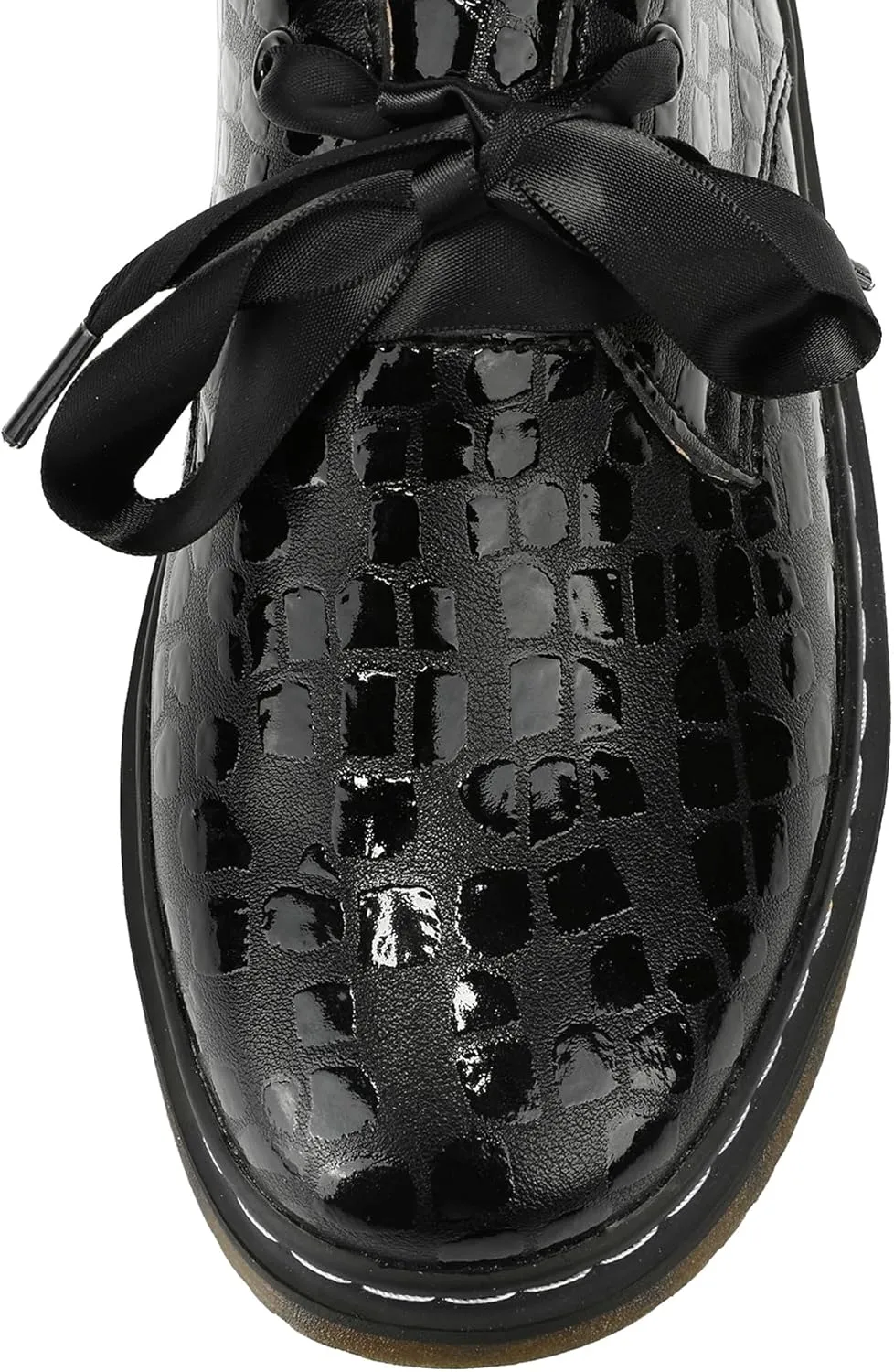 Women Lace-up Platform Chunky Loafers Classic Lug Sole Oxford Shoes Business Work Office Dress Shoes