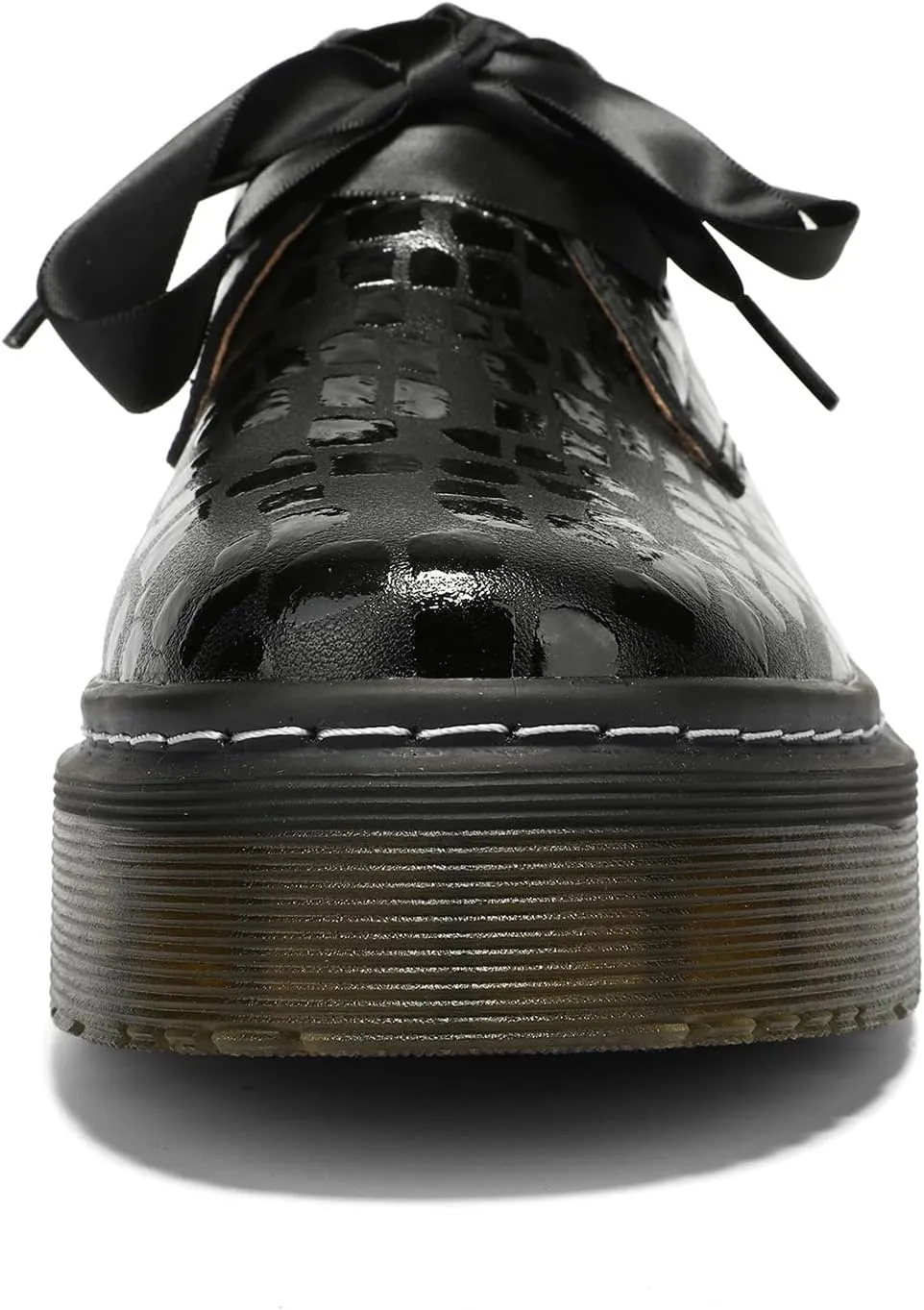 Women Lace-up Platform Chunky Loafers Classic Lug Sole Oxford Shoes Business Work Office Dress Shoes