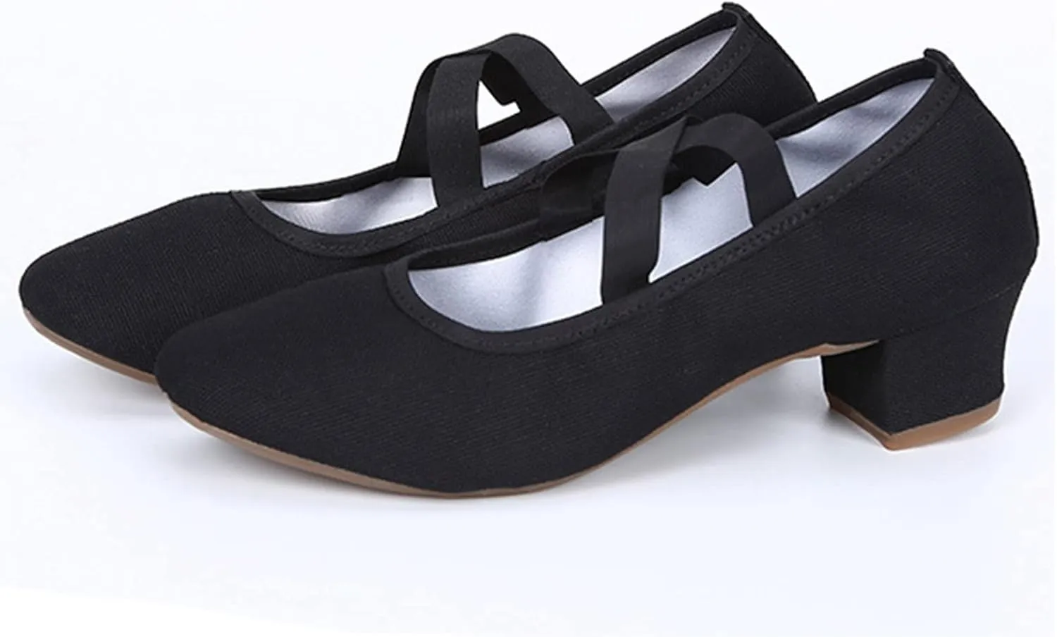 Women Mary Janes Shoes Comfortable Dress Shoes Chunky Heels Work Pumps Vintage Cross Strap Loafers Business Shoe