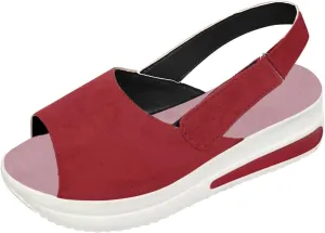 Women Sandals Comfortable Open Toe Slingback Non Slip Sandals Casual Strappy Ankle Strap Metal Buckle Espadrilles Walking Shoes Ladies Fashion Elegant Work Shoes