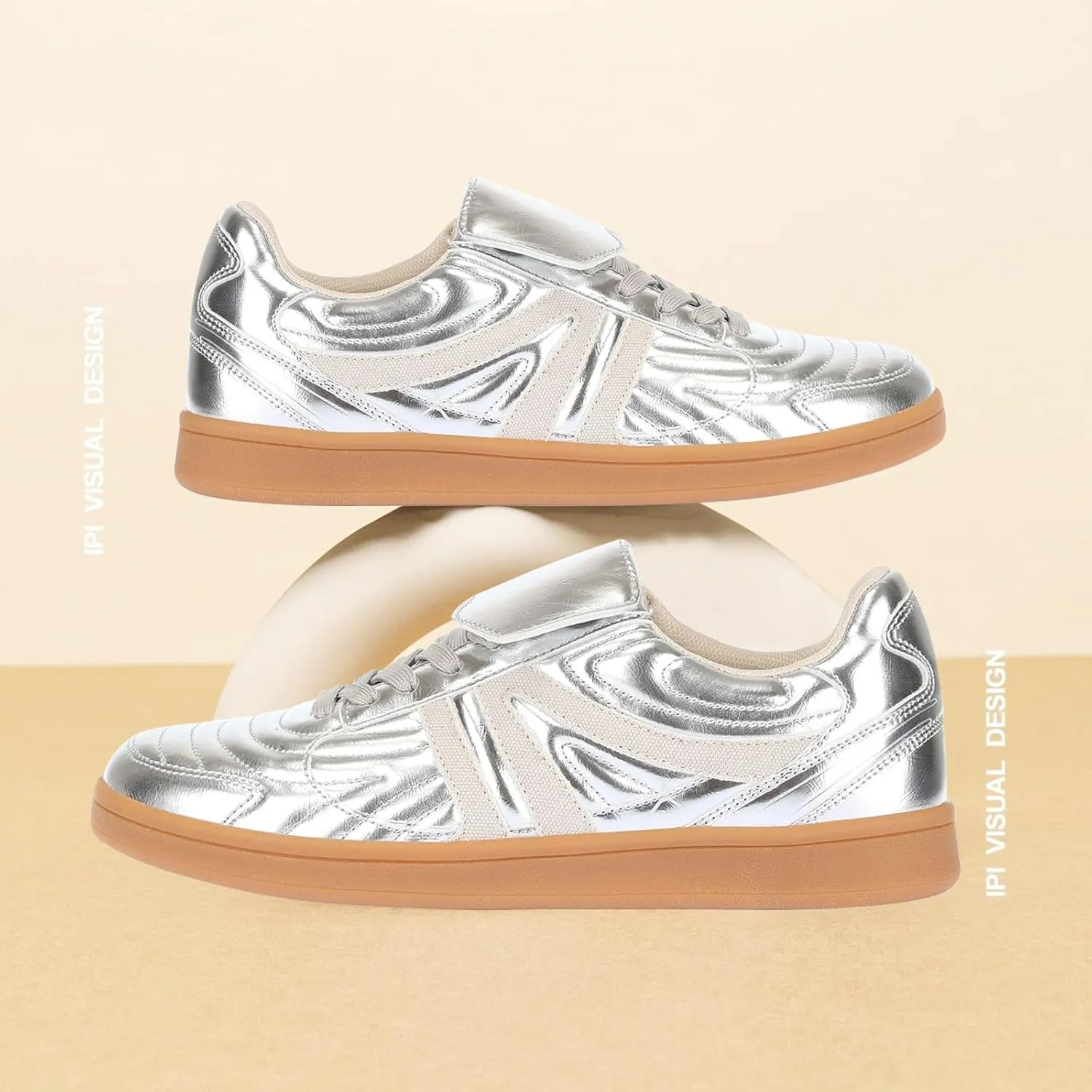 Women Sneakers Lace Up Classic Fashion Sneakers Comfortable Leisure Shoes Walking Shoes Tennis
