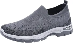 Women Walking Shoes Slip-On Breathable Mesh Sneaker Women's Comfortable Casual Ladies Cushion Athletic Running Shoes