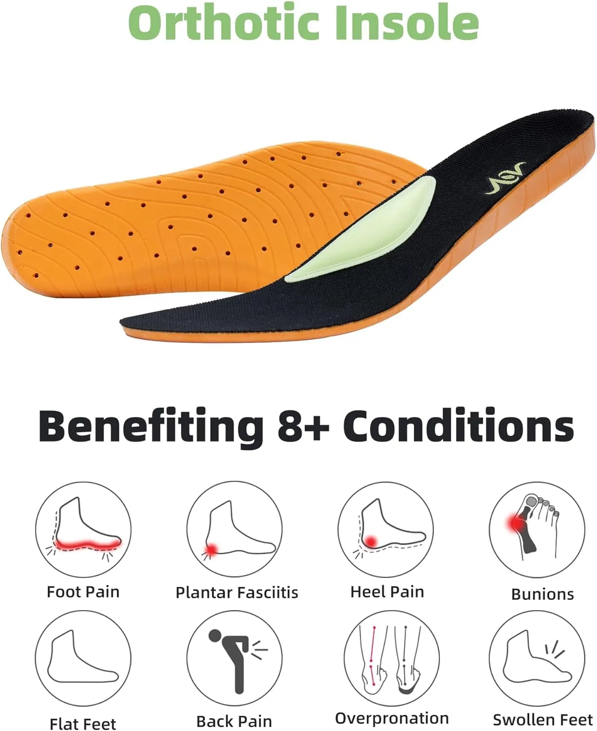 Women Walking Shoes with Arch Support, Casual Comfortable Pain Relief Sneakers for Plantar Fasciiti US 5.5-11